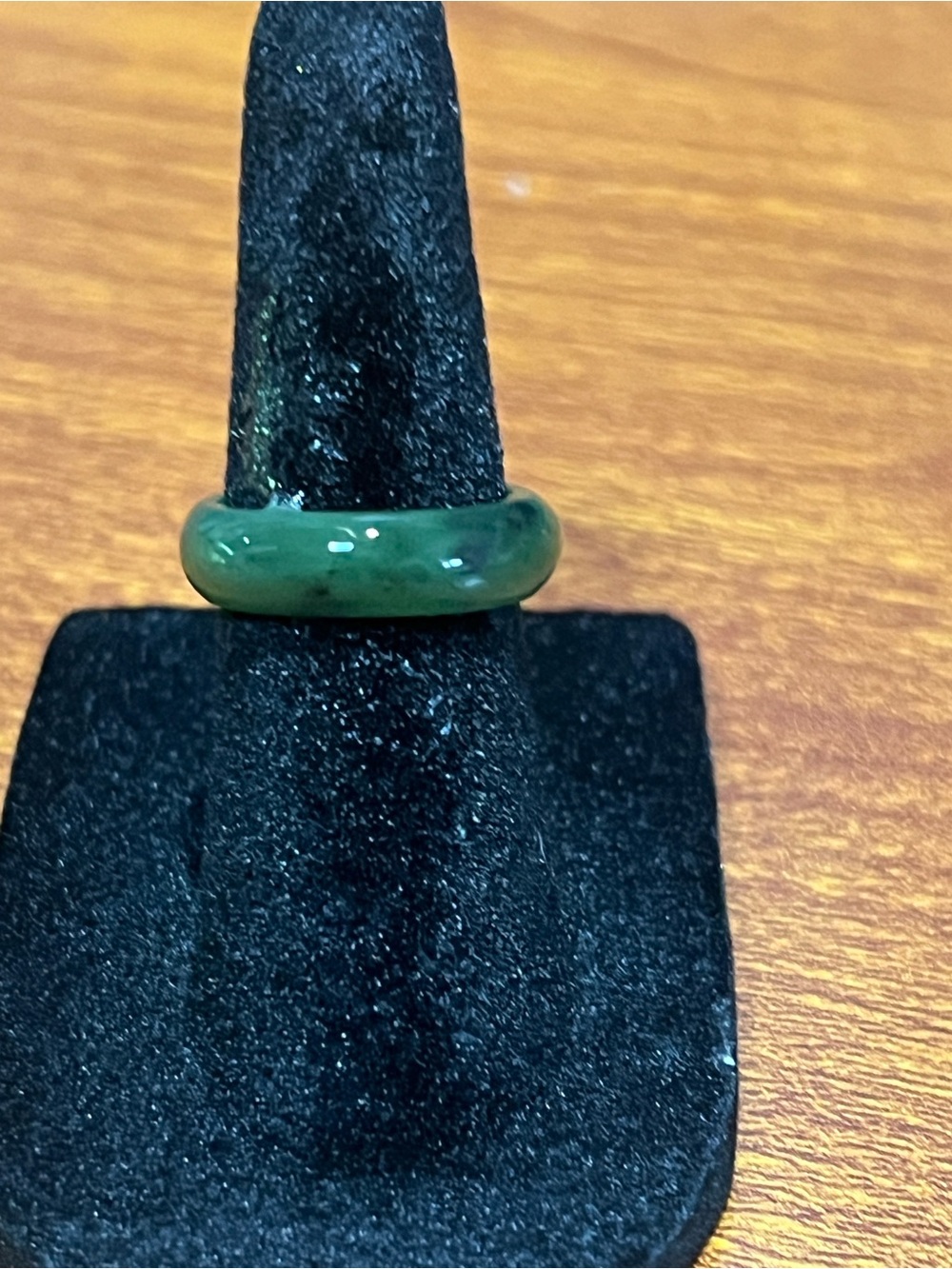 Vintage Green Jade Band Ring